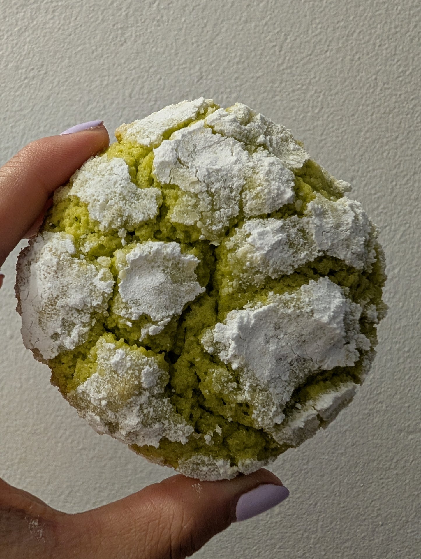 Buco (coconut) pandan crinkles