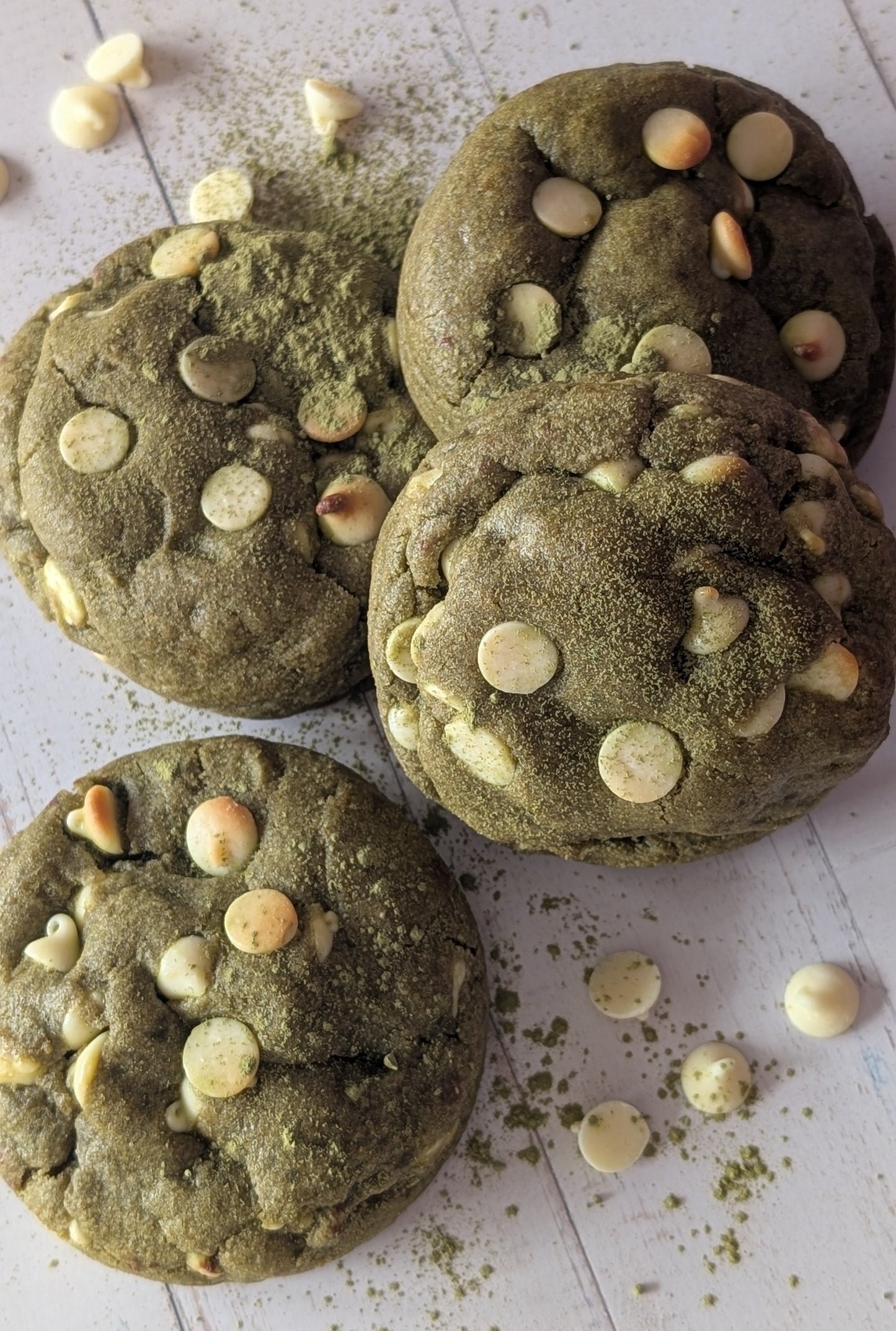 Matcha & white choc chips