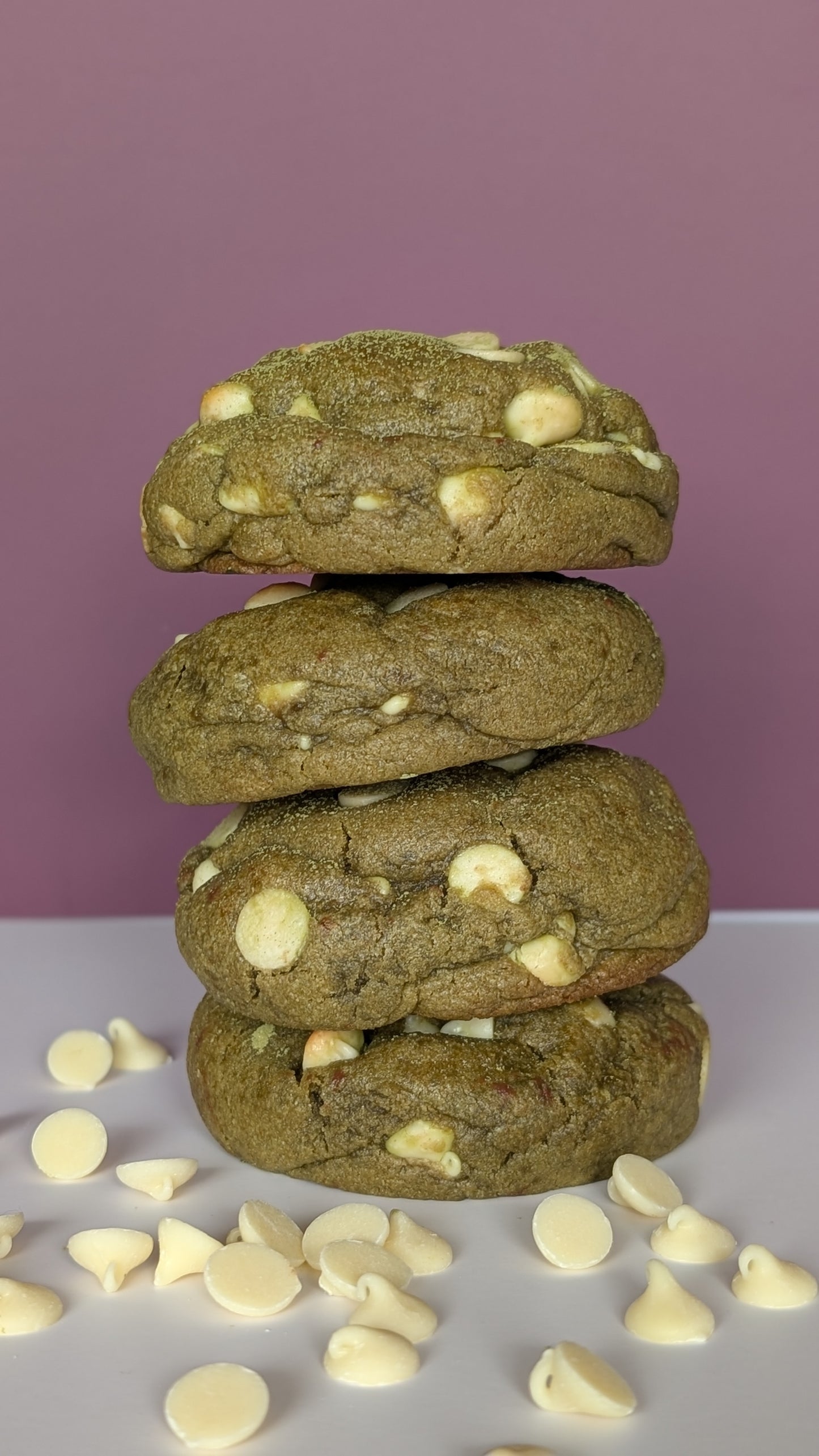 Matcha & white choc chips