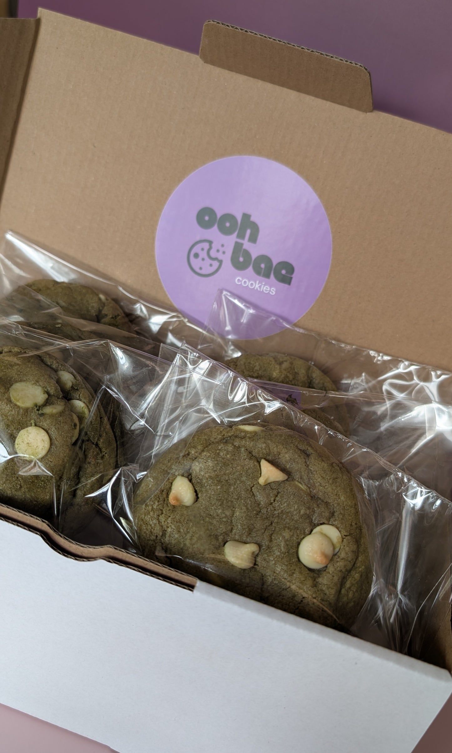 Matcha & white choc chips